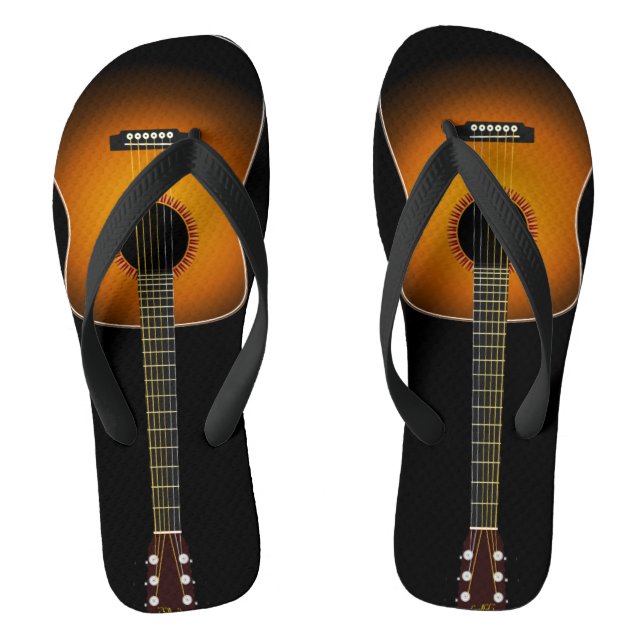 Chanclas Plantilla de fan del festival de música guitarra (Plantilla)