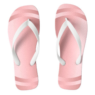 Chanclas Plantilla de glamour de oro Rosa Moderno elegante