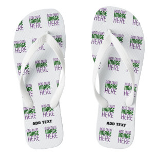 CHANCLAS PLANTILLA DE TEXTO DE IMAGEN BLANCA SIMPLE EDITABL