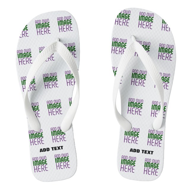 CHANCLAS PLANTILLA DE TEXTO DE IMAGEN BLANCA SIMPLE EDITABL (Plantilla)