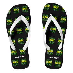 CHANCLAS PLANTILLA DE TEXTO DE IMAGEN NEGRA SENCILLA EDITAB