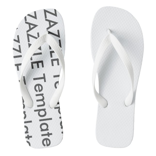 Chanclas Plantilla de volteado en blanco del Personalizado  (Plantilla)