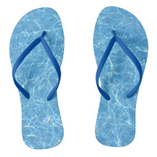 Chanclas Plantilla elegante de agua azul Adulto Tirantes fi