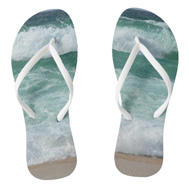 Chanclas Plantilla personalizada de olas de mar de playa pa (Plantilla)