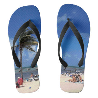 Chanclas Playa con coco palmera