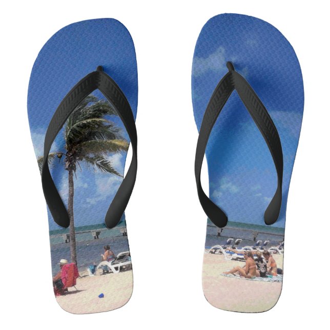 Chanclas Playa con coco palmera (Plantilla)