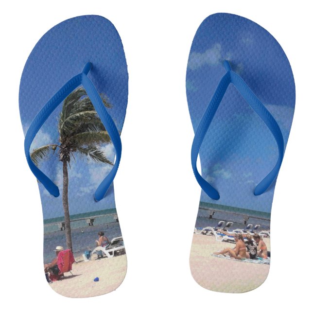 Chanclas Playa con coco palmera (Plantilla)