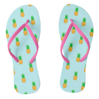 Chanclas Playa con Estampado Tropical de Piña