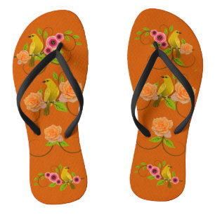 Chanclas Playa de la piscina Naranja quemada