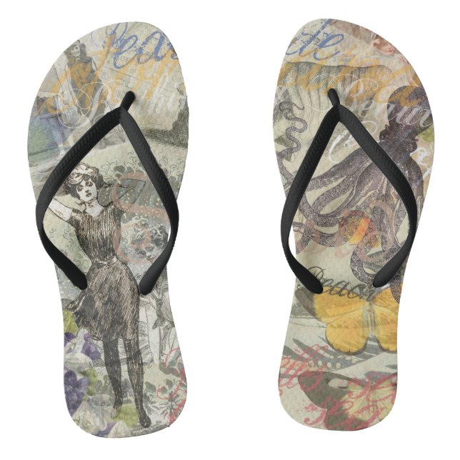 Chanclas Playa de Pulpo Antiguo Steampunk Costero (Plantilla)