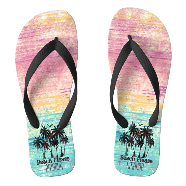 Chanclas Playa personalizada, por favor (Plantilla)