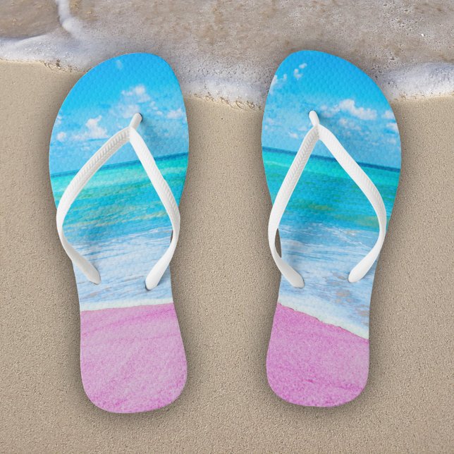 Chanclas Playa rosa de arena tropical (Subido por el creador)