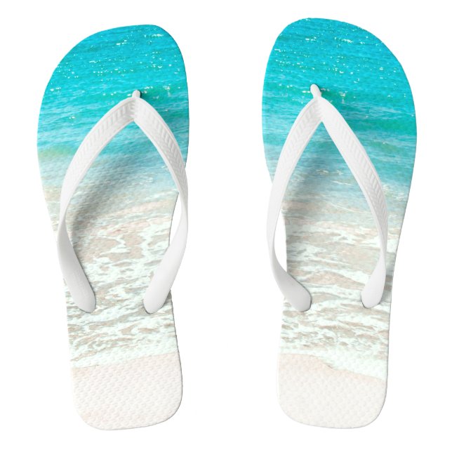 Chanclas Playa tropical PixDezines (Plantilla)