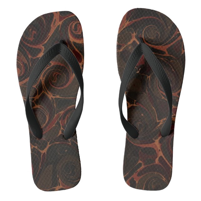 Chanclas Playas Swirls Dark Brown (Plantilla)