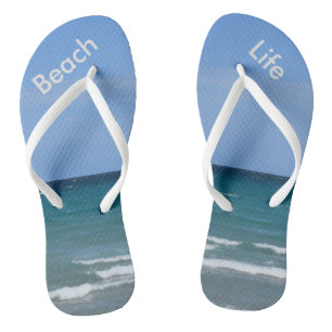 Chanclas Playas turquesas y transparentes