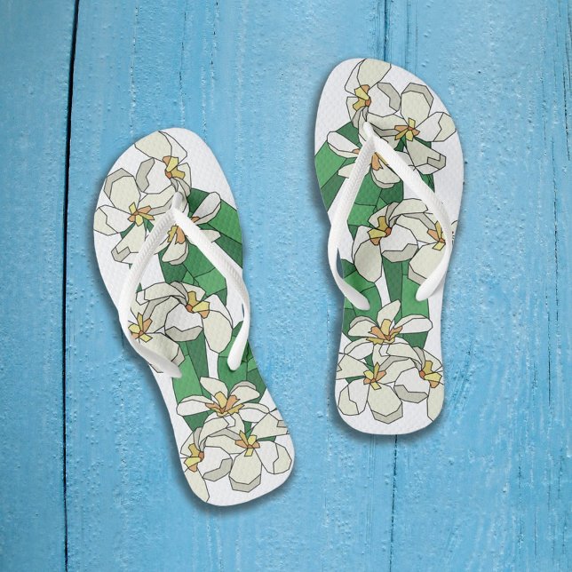 Chanclas Plumeria Flip Flops (Subido por el creador)
