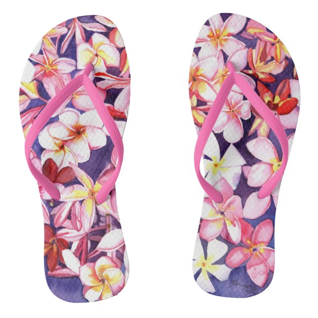 Chanclas Plumeria flotante (Plantilla)