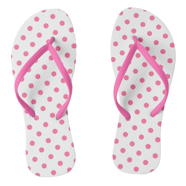 Chanclas Polkadots calientes de color rosa caliente - Flip  (Plantilla)