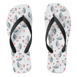 Chanclas Pollos y flips-flopes de los lunares