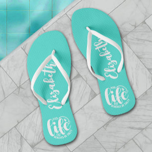 Chanclas Pool Life Turquoise