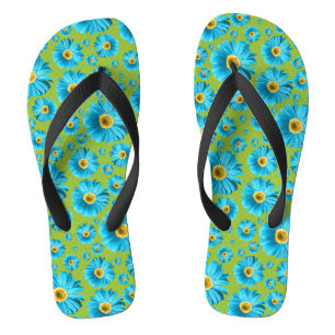 Chanclas Pop Daisy Aqua Blue