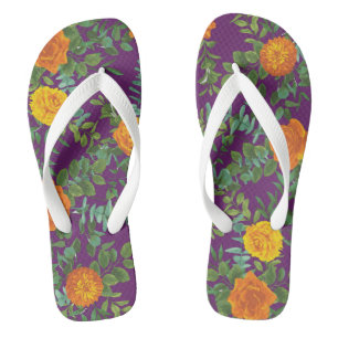 Chanclas Primavera de Boda Rosa de Naranja púrpura