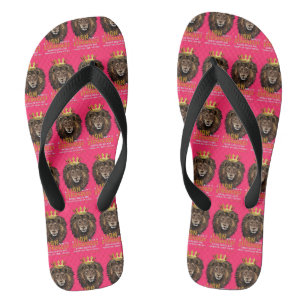 Chanclas Proverbios 30:30 KJV Biblia Escritura Unisex Rosa