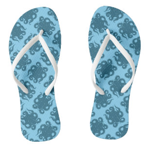 Chanclas Pulpo en modelo azul