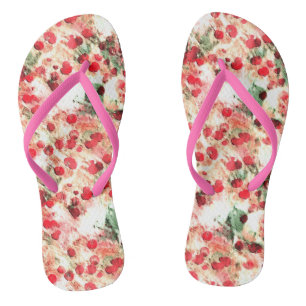 Chanclas Punk de lunares rojos sucios rosa Grunge