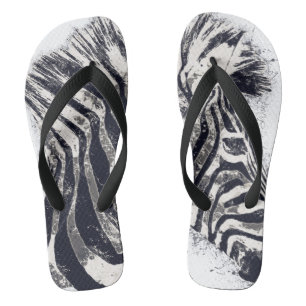 Chanclas PUNKED - Flip Flops de cebra