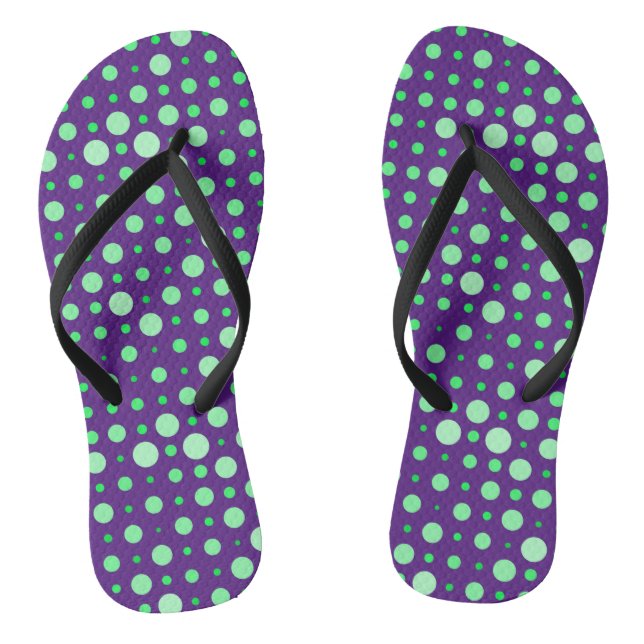 Chanclas Punto Polka 02.Verde. D Purple BG (Plantilla)