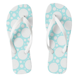 Chanclas Punto Polka azul en polvo
