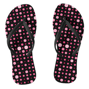 Chanclas Punto Polka Moderno 01.BG Negro Rosa