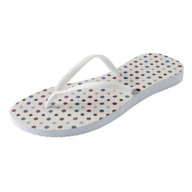 Chanclas Puntos azules y magenta (Angular)