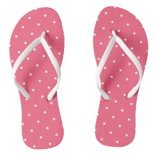 Chanclas Puntos brillantes rosados y blancos