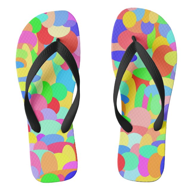 Chanclas Puntos de color Flip Flops (Plantilla)