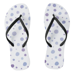 Chanclas puntos de polka pintados a mano