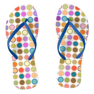 Chanclas Puntos modernos de medio siglo, colores múltiples