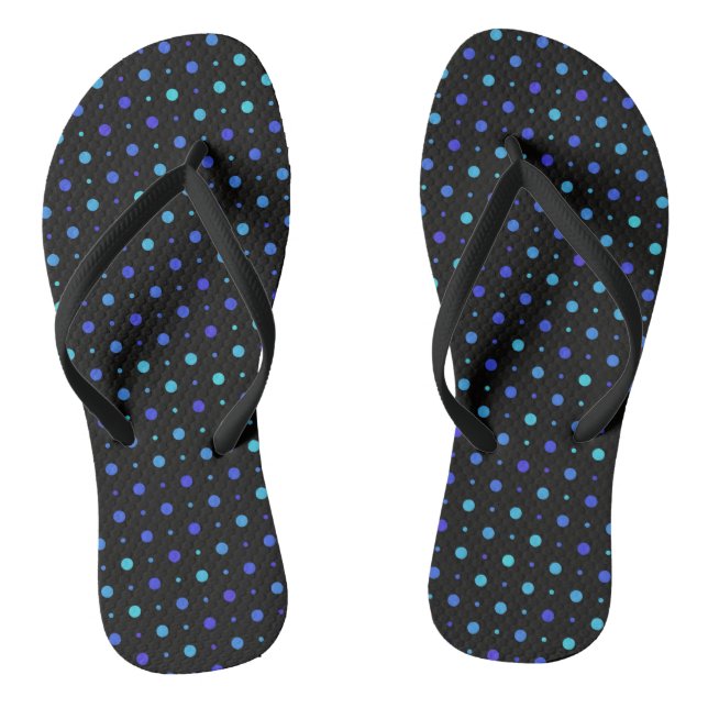 Chanclas Puntos negros y azules (Plantilla)