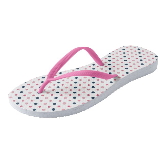 Chanclas Puntos rosas y azules (Angular)