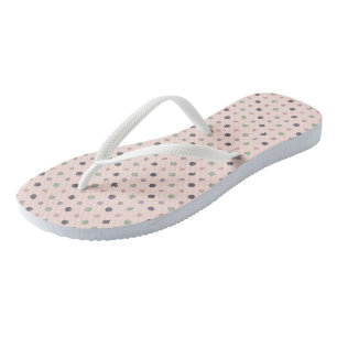 Chanclas Puntos verdes, rosados, morados, azules