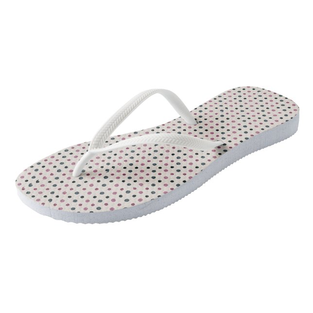 Chanclas Puntos verdes y rosados (Angular)