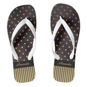 Chanclas Puntos y franjas de polka