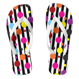 Chanclas Puntos Y Rayas