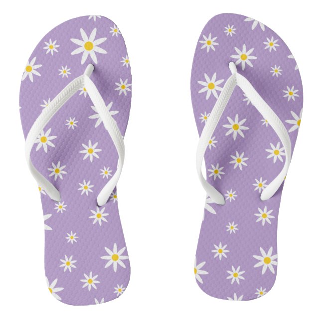 Chanclas Purple Daisy Flip Flops (Plantilla)