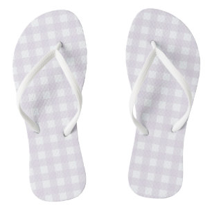Chanclas Purple Gingham