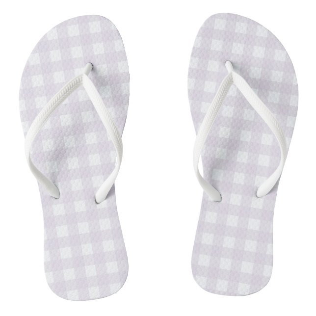 Chanclas Purple Gingham (Plantilla)