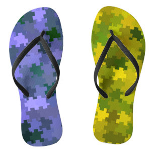 Chanclas Púrpura y amarillo