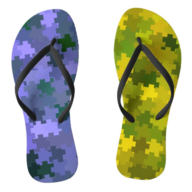 Chanclas Púrpura y amarillo (Plantilla)
