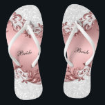Chanclas Purpurina de Floral y Confetti Metálico Rosa | BOD<br><div class="desc">Bridal Party Flip Flop Shoes listo para que usted lo personalize. ⭐ Este Producto es 100% Personalizable. Los gráficos y / o el texto pueden ser agregados, borrados, movidos, cambiados de tamaño, rotados, etc... ⭐ el 99% de mis diseños en mi tienda se hacen en capas. Esto facilita el redimensionar...</div>